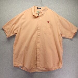 Perlis Shirt Mens 2XL‎ XXL Cajun Crawfish Casual Pocket Button Up Short Sleeve